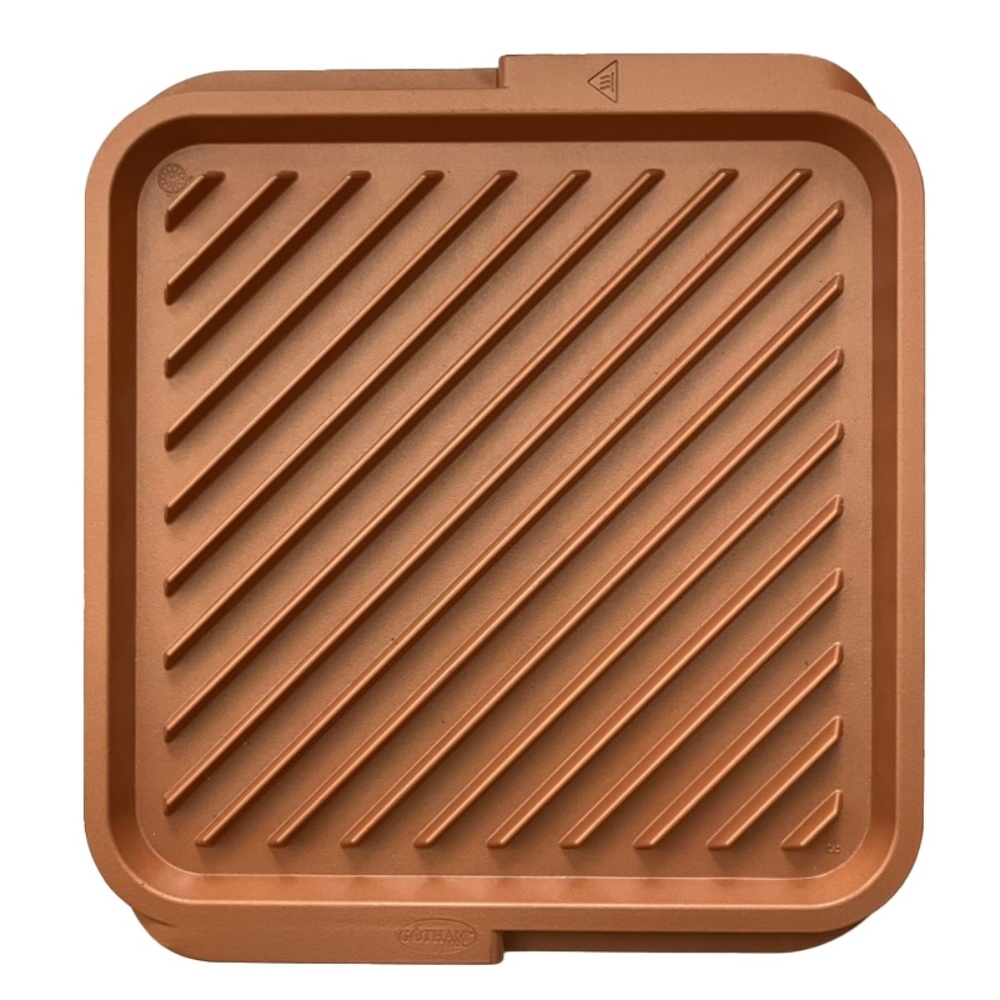 GOTHAM STEEL Classic Nonstick Double Grill Reversible Pan Titanium & Ceramic